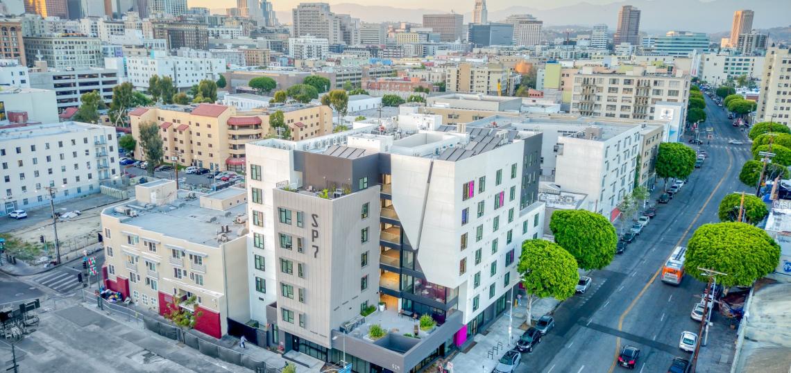 Public exterior reference for the 7th Street renovation study in Downtown Los Angeles
