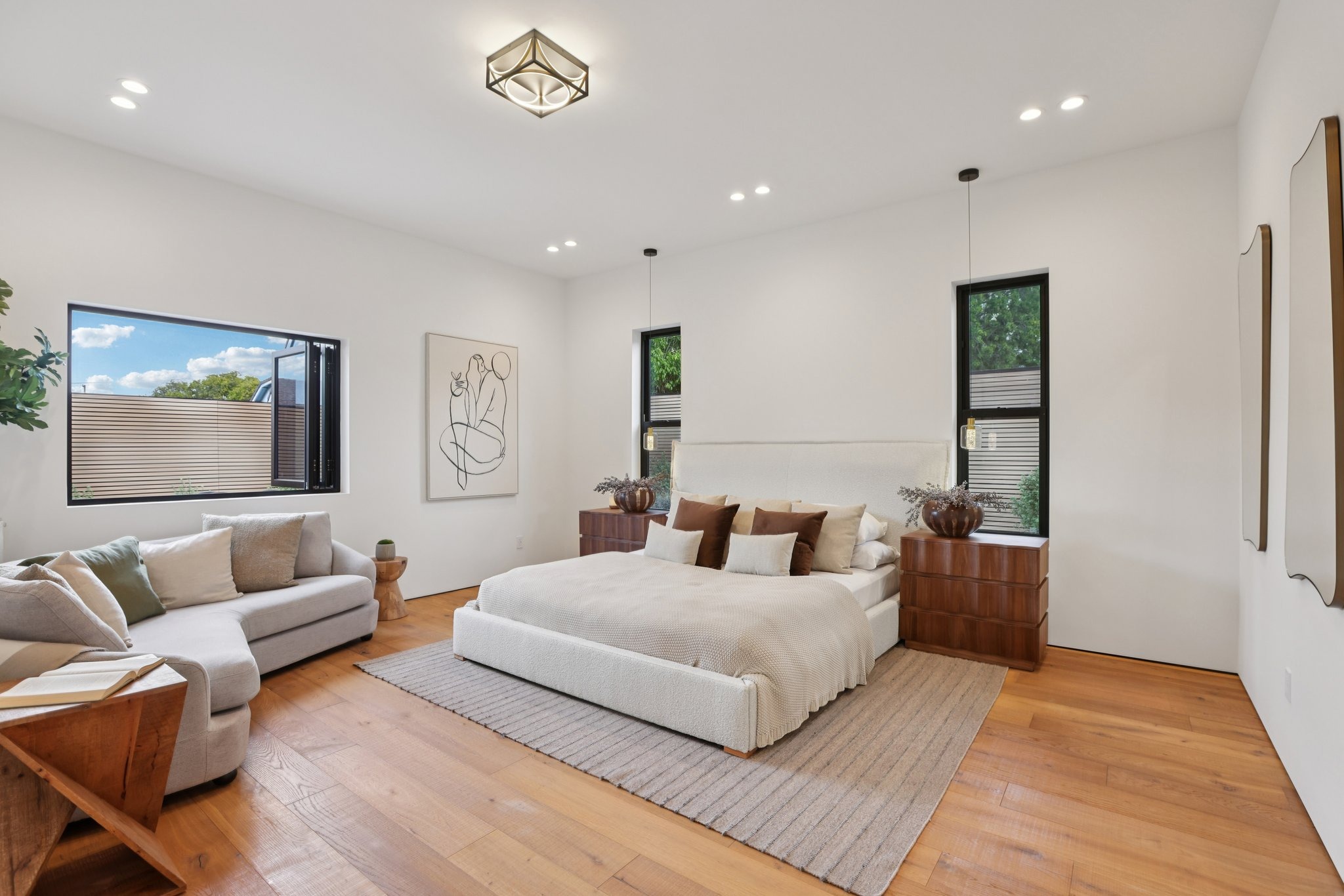 Wide view of The Light House primary bedroom