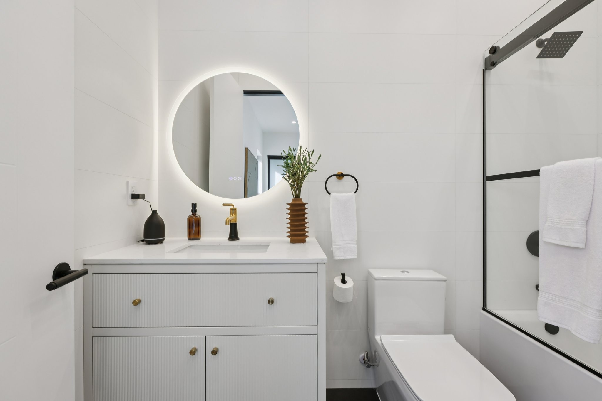 Wide view of bathroom three