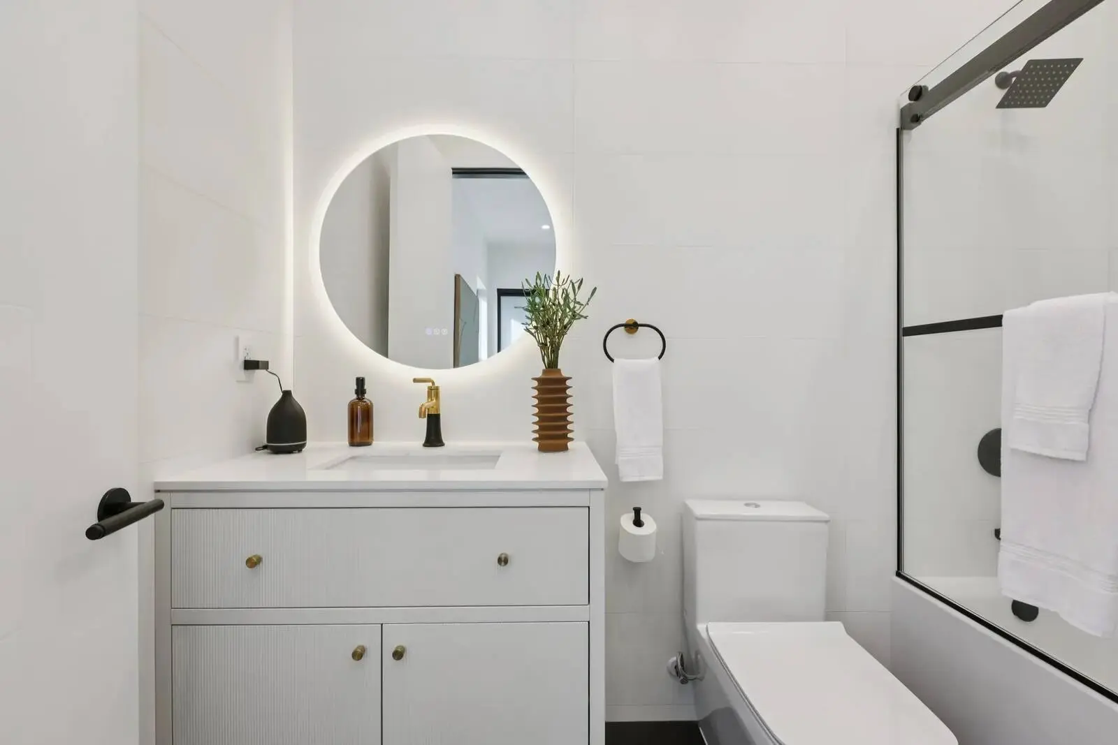 Wide view of bathroom three